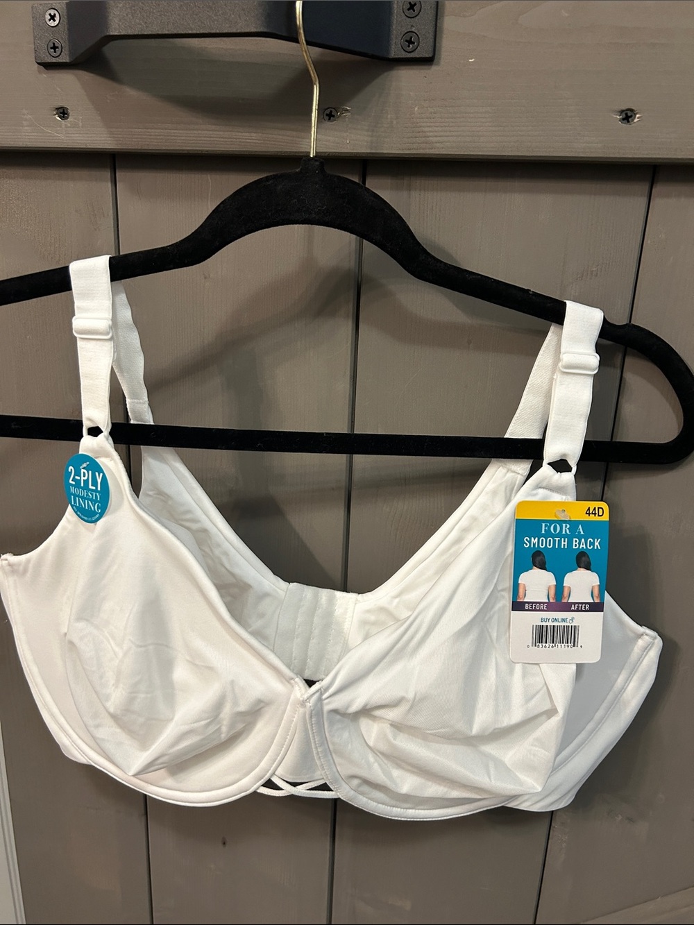 Vanity Fair White Full Coverage Smooth-Back Underwire Bra